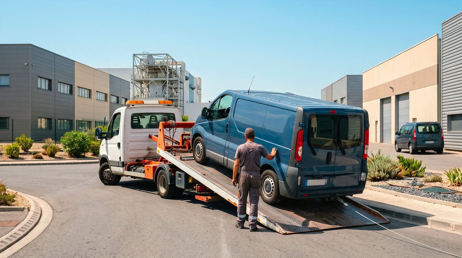 Enlèvement d'un véhicule hors d'usage par GV Automobile à Marignane
